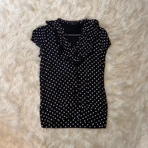 Forever 21 Polka Dot Shirt with Frill